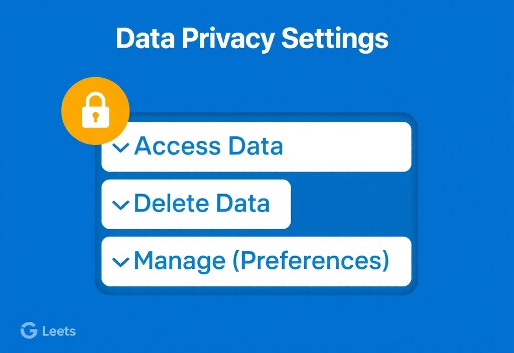 User data control interface